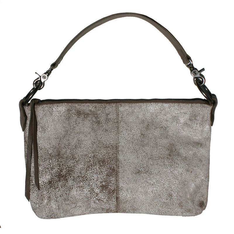 Slouchy Bag - Crackle White