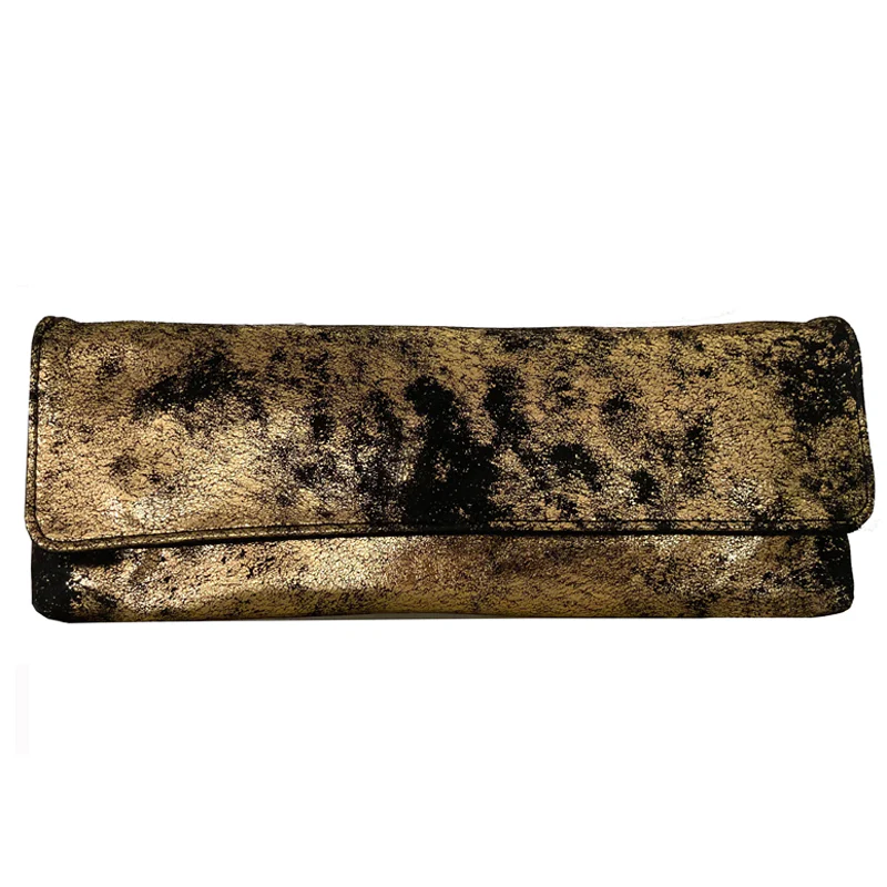 Baguette Clutch  - Smoky Gold Metallic