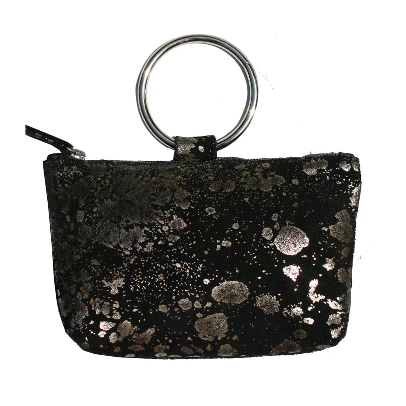 Ring Wristlet - Black Mudsplash