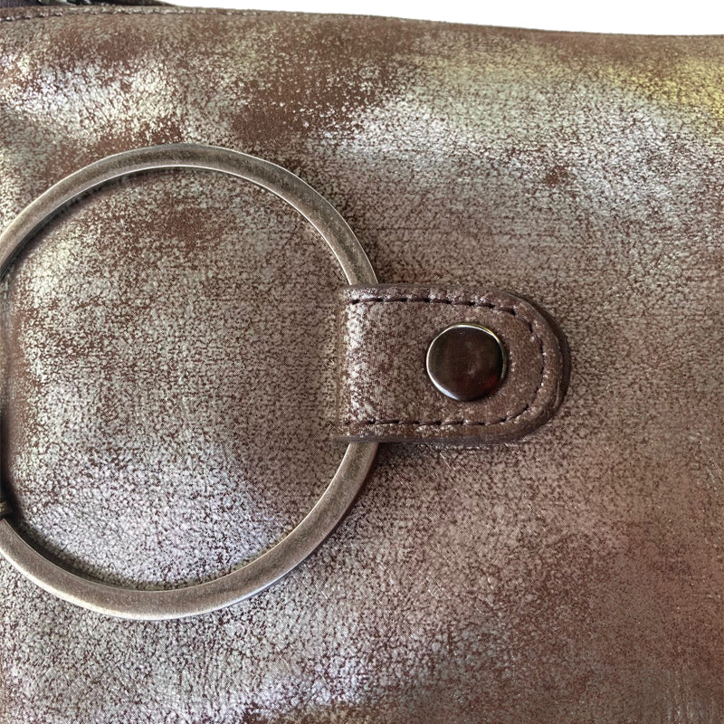 Ring Clutch - Soft Brown Metallic